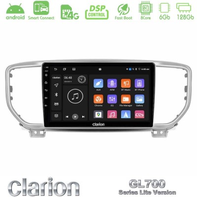 Clarion GL700 Lite Series 8Core Android ClarionOS 6+128GB Kia Sportage 2018-2021 Navigation Multimedia Tablet 9