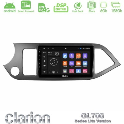 Clarion GL700 Lite Series 8Core Android ClarionOS 6+128GB Kia Picanto Navigation Multimedia Tablet 9