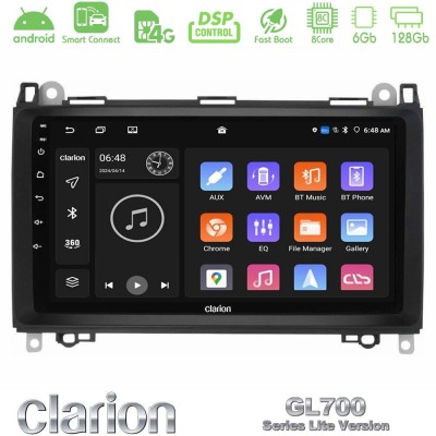 Clarion GL700 Lite Series 8Core Android ClarionOS 6+128GB Mercedes A/B/Vito/Sprinter Class Navigation Multimedia Tablet 9
