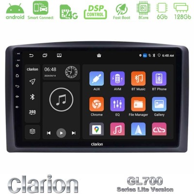 Clarion GL700 Lite Series 8Core Android ClarionOS 6+128GB Mercedes Vito 2015-2021 Navigation Multimedia Tablet 10
