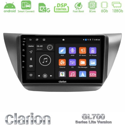 Clarion GL700 Lite Series 8Core Android ClarionOS 6+128GB Mitsubishi Lancer 2004 – 2008 Navigation Multimedia Tablet 9
