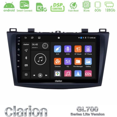 Clarion GL700 Lite Series 8Core Android ClarionOS 6+128GB Mazda 3 2009-2014 Navigation Multimedia Tablet 9