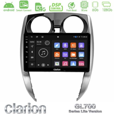 Clarion GL700 Lite Series 8Core Android ClarionOS 6+128GB Nissan Note 2013-2018 Navigation Multimedia Tablet 10