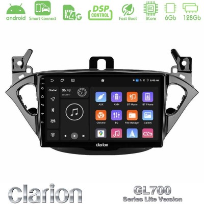 Clarion GL700 Lite Series 8Core Android ClarionOS 6+128GB Opel Corsa E/Adam Navigation Multimedia Tablet 9