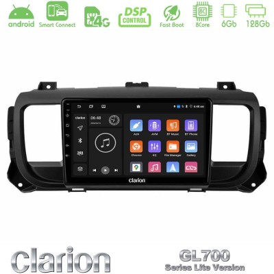 Clarion GL700 Lite Series 8Core Android ClarionOS 6+128GB Citroen/Peugeot/Opel/Toyota Navigation Multimedia Tablet 9