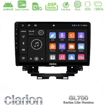 Clarion GL700 Lite Series 8Core Android ClarionOS 6+128GB Renault Kangoo / Nissan Townstar 2022-> Navigation Multimedia Tablet 10