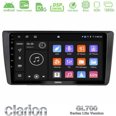 Clarion GL700 Lite Series Skoda Octavia 2004-2012 8Core Android ClarionOS 6+128GB Navigation Multimedia Tablet 9