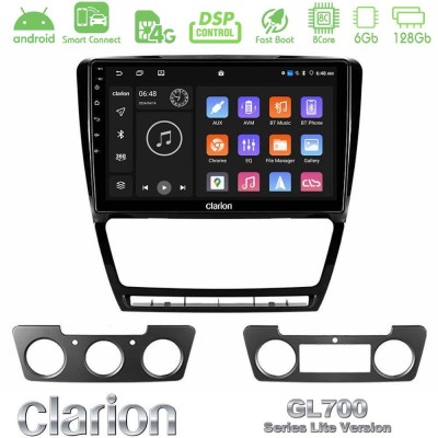Clarion GL700 Lite Series 8Core Android ClarionOS 6+128GB Skoda Octavia 5 Navigation Multimedia Tablet 10
