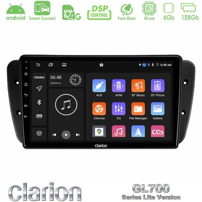 Clarion GL700 Lite Series 8Core Android ClarionOS 6+128GB Seat Ibiza 2008-2012 Navigation Multimedia Tablet 9