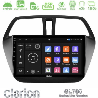 Clarion GL700 Lite Series 8Core Android ClarionOS 6+128GB Suzuki SX4 S-Cross Navigation Multimedia Tablet 9