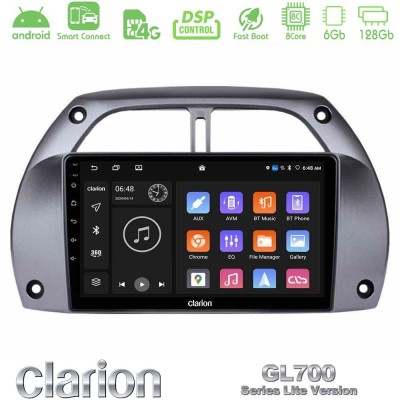 Clarion GL700 Lite Series 8Core Android ClarionOS 6+128GB Toyota RAV4 2001 - 2006 Navigation Multimedia Tablet 9