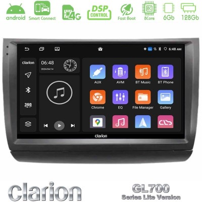 Clarion GL700 Lite Series 8Core Android ClarionOS 6+128GB Toyota Prius 2004-2009 Navigation Multimedia Tablet 9