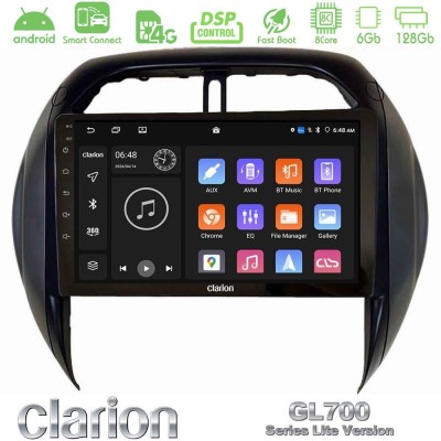 Clarion GL700 Lite Series 8Core Android ClarionOS 6+128GB Toyota RAV4 2001-2005 (Auto A/C) Navigation Multimedia Tablet 9