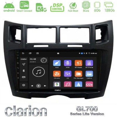 Clarion GL700 Lite Series 8Core Android ClarionOS 6+128GB Toyota Yaris Navigation Multimedia Tablet 9