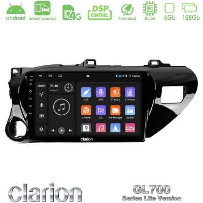 Clarion GL700 Lite Series 8Core Android ClarionOS 6+128GB Toyota Hilux 2017-2021 Navigation Multimedia Tablet 10