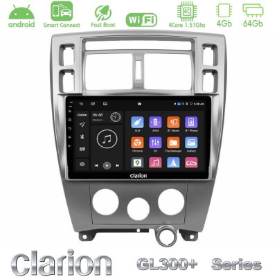 Clarion GL300+ Series 4Core Android ClarionOS 4+64GB  Hyundai Tucson Navigation Multimedia Tablet 10