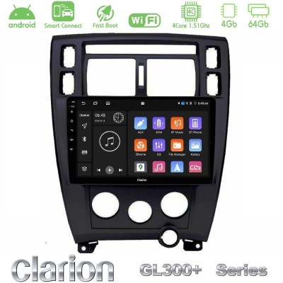 Clarion GL300+ Series 4Core Android ClarionOS 4+64GB  Hyundai Tucson Navigation Multimedia Tablet 9