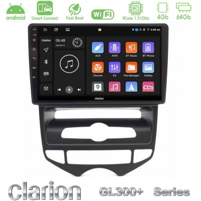 Clarion GL300+ Series 4Core Android ClarionOS 4+64GB Hyundai ix20 2010-2020 (AUTO A/C) Navigation Multimedia Tablet 10
