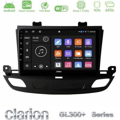Clarion GL300+ Series 4Core Android ClarionOS 4+64GB  Opel Insignia 2 2017-2020 Navigation Multimedia Tablet 9