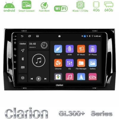 Clarion GL300+ Series 4Core Android ClarionOS 4+64GB  Skoda Kodiaq 2017-> Navigation Multimedia Tablet 10