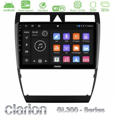 Clarion GL300 Series 4Core Android ClarionOS 2+32GB Audi A6 (C5) 1997-2004 Navigation Multimedia Tablet 9