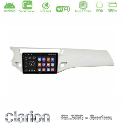 Clarion GL300 Series 4Core Android ClarionOS 2+32GB Citroen C3 2009-2016 Navigation Multimedia Tablet 9
