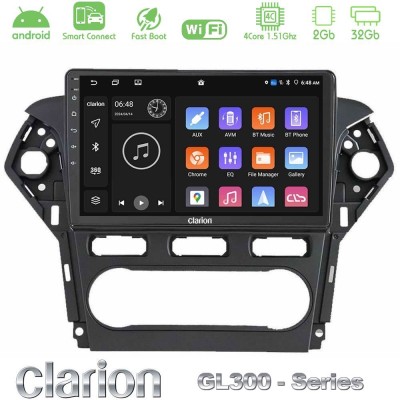 Clarion GL300 Series 4Core Android ClarionOS 2+32GB Ford Mondeo 2011-2014 Navigation Multimedia Tablet 10