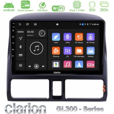 Clarion GL300 Series 4Core Android ClarionOS 2+32GB Honda CRV 2002-2006 Navigation Multimedia Tablet 9