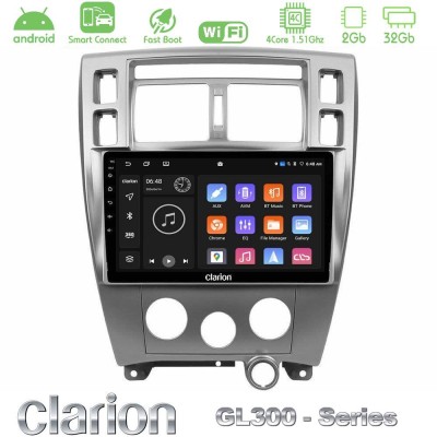 Clarion GL300 Series 4Core Android ClarionOS 2+32GB Hyundai Tucson Navigation Multimedia Tablet 10