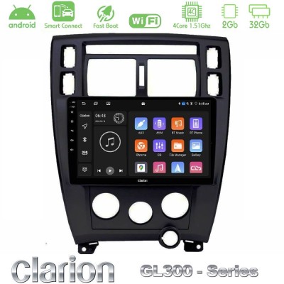 Clarion GL300 Series Hyundai Tucson 2006 – 2013 4Core Android ClarionOS 2+32GB Navigation Multimedia Tablet 10