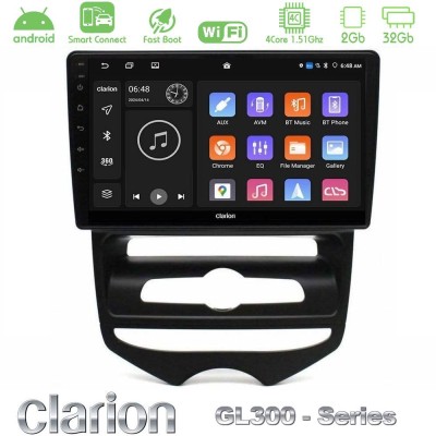 Clarion GL300 Series 4Core Android ClarionOS 2+32GB Hyundai ix20 2010-2020 (MANUAL A/C) Navigation Multimedia Tablet 9