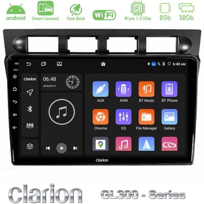 Clarion GL300 Series Kia Picanto 2004-2007 4Core Android ClarionOS 2+32GB Navigation Multimedia Tablet 9