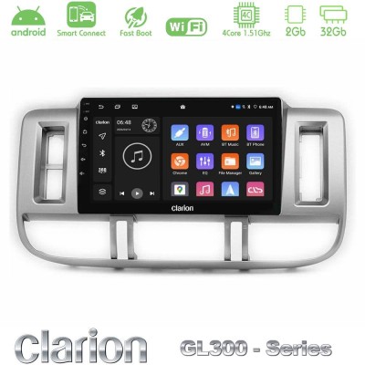 Clarion GL300 Series 4Core Android ClarionOS 2+32GB Nissan X-Trail (T30) 2000-2003 Navigation Multimedia Tablet 9