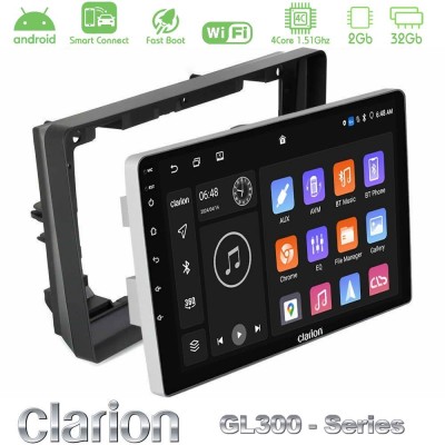 Clarion GL300 Series 4Core Android ClarionOS 2+32GB Peugeot 308 2013-2020 Navigation Multimedia Tablet 9