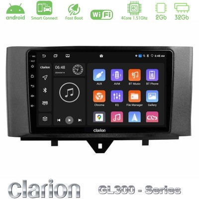 Clarion GL300 Series 4Core Android ClarionOS 2+32GB Smart 451 Facelift Navigation Multimedia Tablet 9