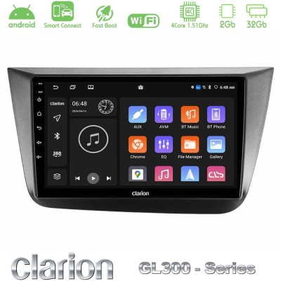 Clarion GL300 Series 4Core Android ClarionOS 2+32GB Seat Altea 2004-2015 Navigation Multimedia Tablet 9