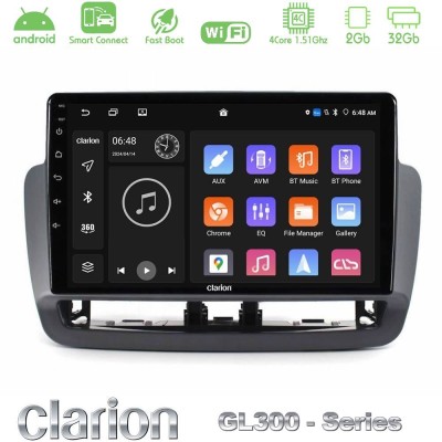 Clarion GL300 Series 4Core Android ClarionOS 2+32GB Seat Ibiza 2012-2015 Navigation Multimedia Tablet 9