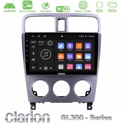 Clarion GL300 Series 4Core Android ClarionOS 2+32GB Subaru Forester 2003-2007 Navigation Multimedia Tablet 9