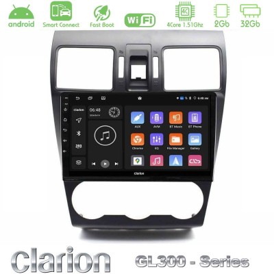 Clarion GL300 Series 4Core Android ClarionOS 2+32GB Subaru Forester 2015-2018 Navigation Multimedia Tablet 9