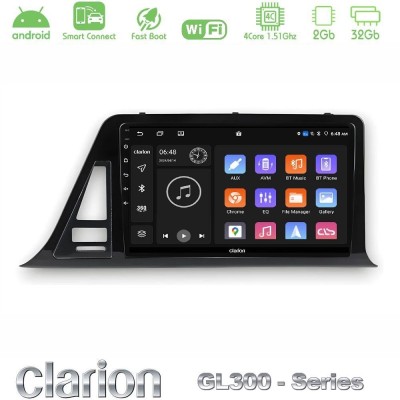 Clarion GL300 Series 4Core Android ClarionOS 2+32GB Toyota CH-R RHD Navigation Multimedia Tablet 9
