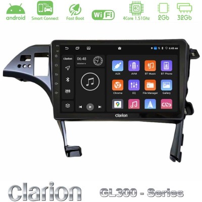Clarion GL300 Series 4Core Android ClarionOS 2+32GB Toyota Prius 2010-2015 Navigation Multimedia Tablet 10