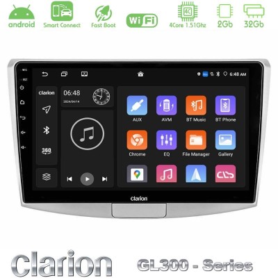 Clarion GL300 Series 4Core Android ClarionOS 2+32GB VW Passat Navigation Multimedia Tablet 10
