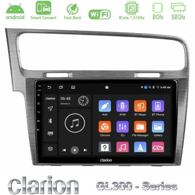 Clarion GL300 Series 4Core Android ClarionOS 2+32GB VW GOLF 7 Navigation Multimedia Tablet 10