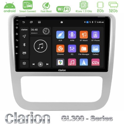 Clarion GL300 Series 4Core Android ClarionOS 2+32GB VW Scirocco / Eos Navigation Multimedia Tablet 9
