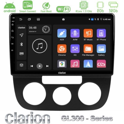Clarion GL300 Series 4Core Android ClarionOS 2+32GB VW Jetta Navigation Multimedia Tablet 10
