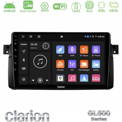 Clarion GL500 Series 8Core Android ClarionOS 4+64GB  BMW E46 Navigation Multimedia Tablet 9
