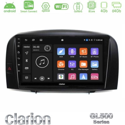 Clarion GL500 Series 8Core Android ClarionOS 4+64GB Hyundai Sonata 2005-2009 Navigation Multimedia Tablet 10