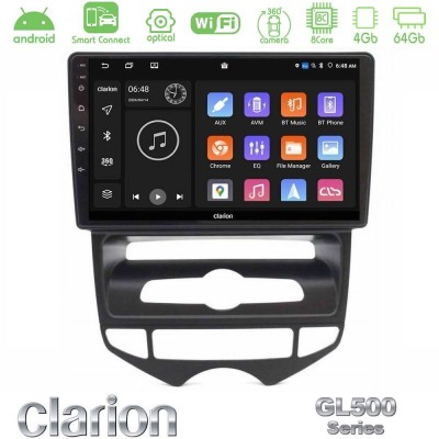Clarion GL500 Series 8Core Android ClarionOS 4+64GB Hyundai ix20 2010-2020 (AUTO A/C) Navigation Multimedia Tablet 10