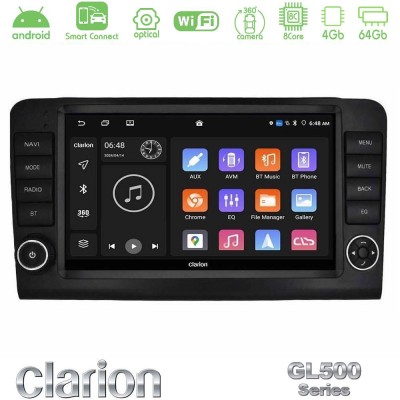 Clarion GL500 Series 8Core Android ClarionOS 4+64GB  Mercedes ML/GL Class W164 2006-2011 Navigation Multimedia Tablet 9