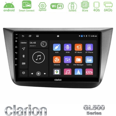 Clarion GL500 Series 8Core Android ClarionOS 4+64GB  Seat Altea 2004-2015 Navigation Multimedia Tablet 9